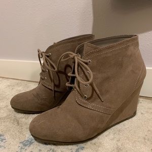 Wedge booties